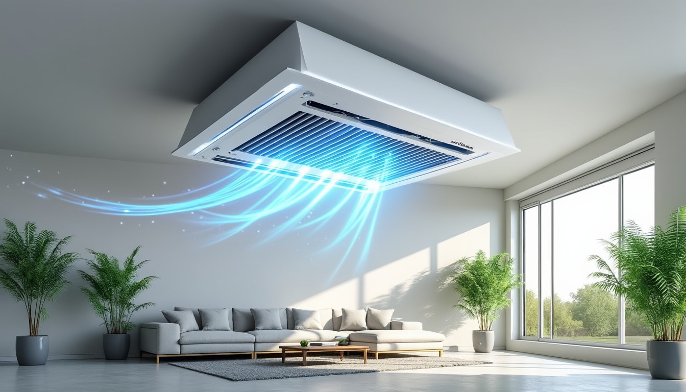améliorez la qualité de l'air intérieur de votre maison grâce à la filtration efficace du système de ventilation mécanique contrôlée (vmc), pour un environnement sain et purifié.