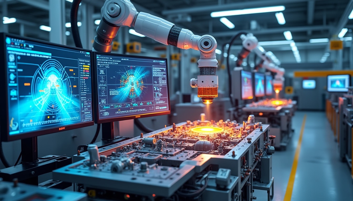 découvrez comment les modèles de vision par ordinateur révolutionnent la détection des anomalies industrielles high-tech, assurant une surveillance précise et efficace pour optimiser la production.